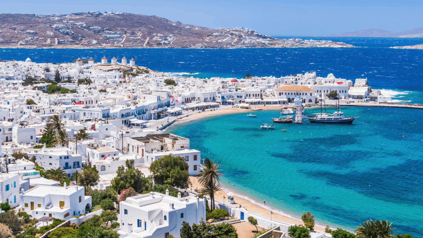 Hora Mykonos stock