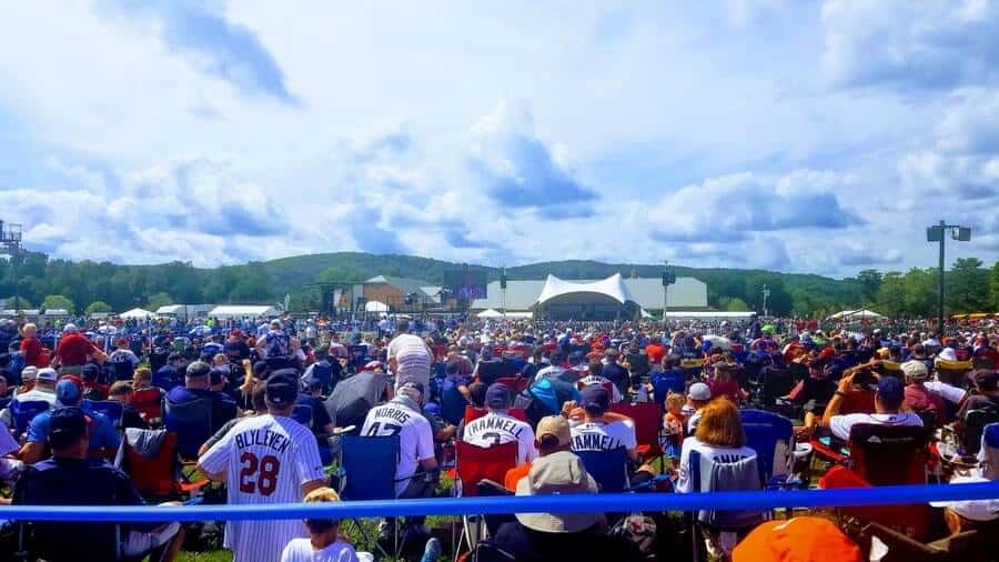 Cooperstown baseball hall of fame induction ceremony - field