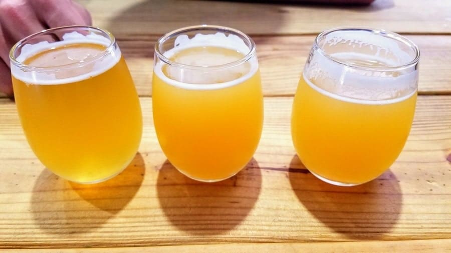 Definitive Portland Maine beer flight