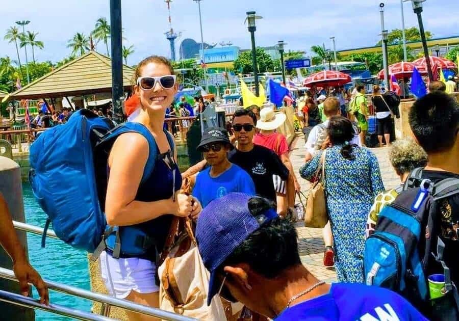 Thailand koh phi phi coming ashore