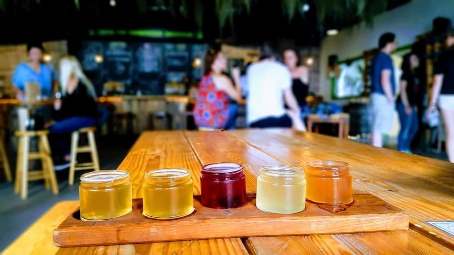 Urban Fermatory portland maine cider flight