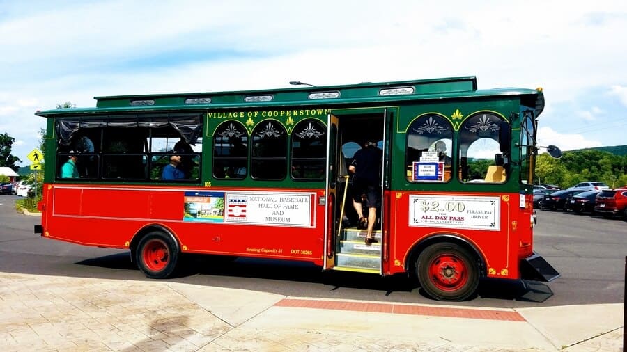 Cooperstown - Hall of Fame Weekend - trolley