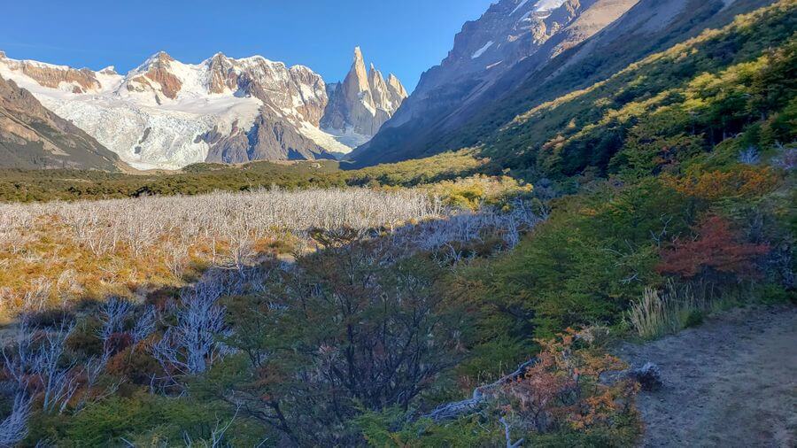 el chalten argentina cerre torre km 5 mountain side view