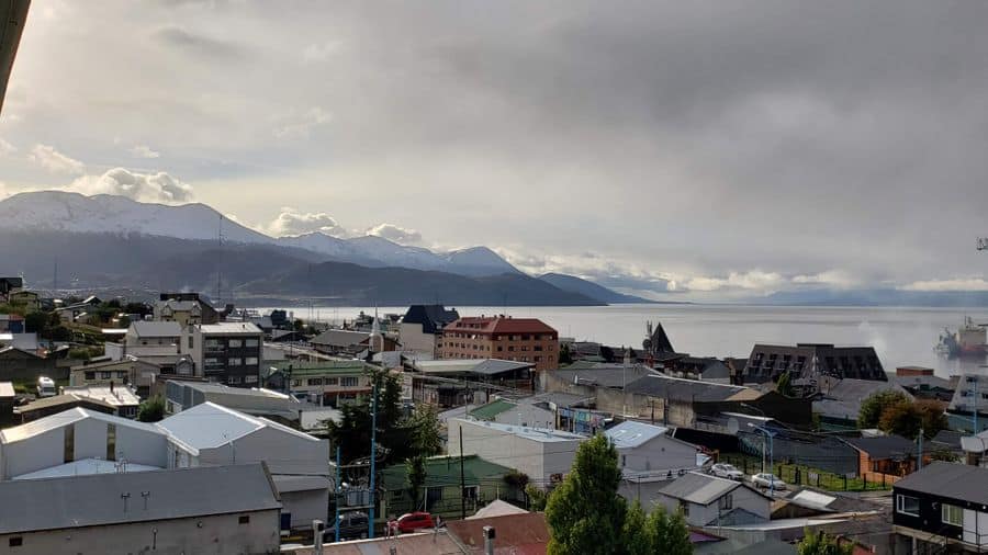 ushuaia argentina view from airbnb