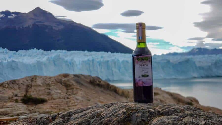 el calafete Glacier Perito Moreno Argentina wine shelter