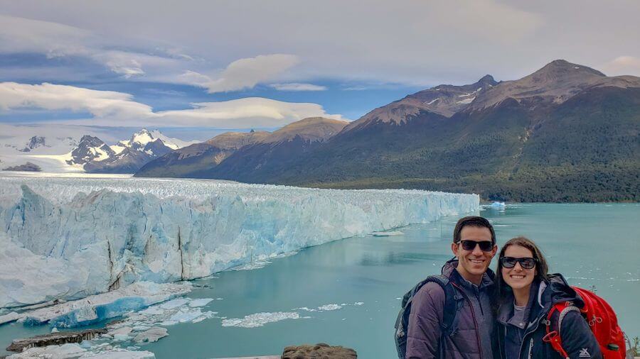 el calafete Glacier Perito Moreno Argentina balcony sam and chris