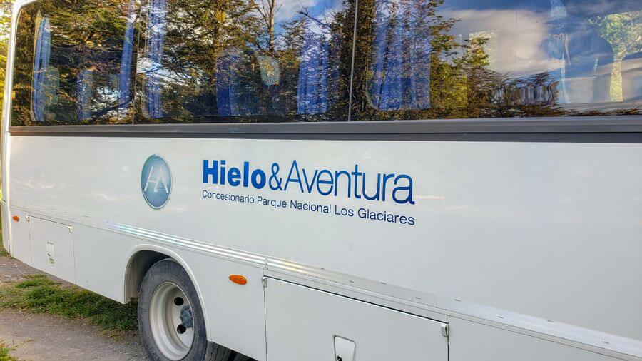 el calafete Glacier Perito Moreno Argentina bus