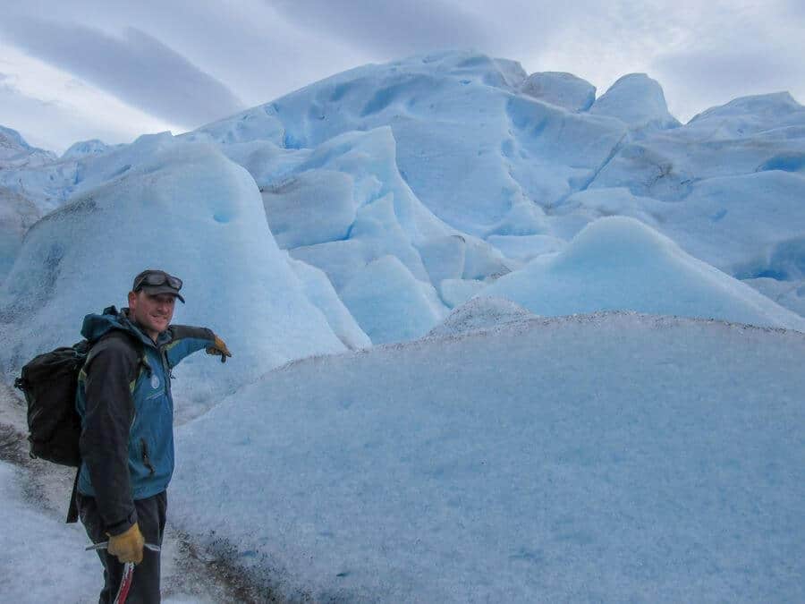 el calafete Glacier Perito Moreno Argentina on ice with tito