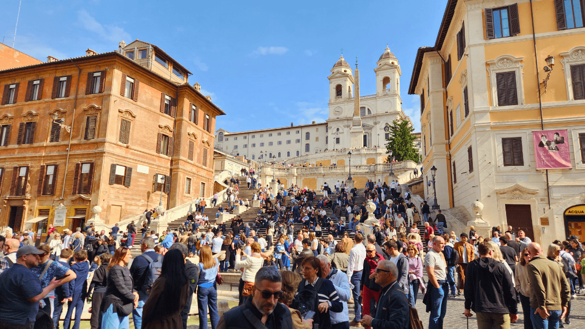 spanish steps in rome bottom