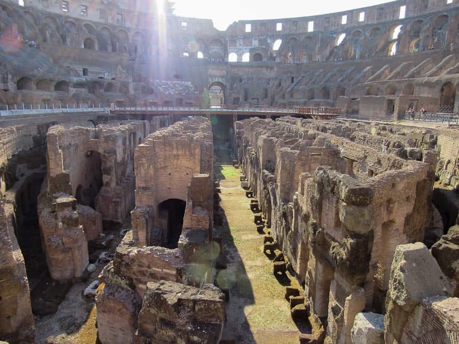 colosseum rome italy ground