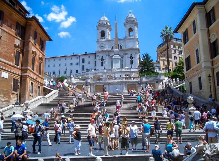 spanish steps bottom