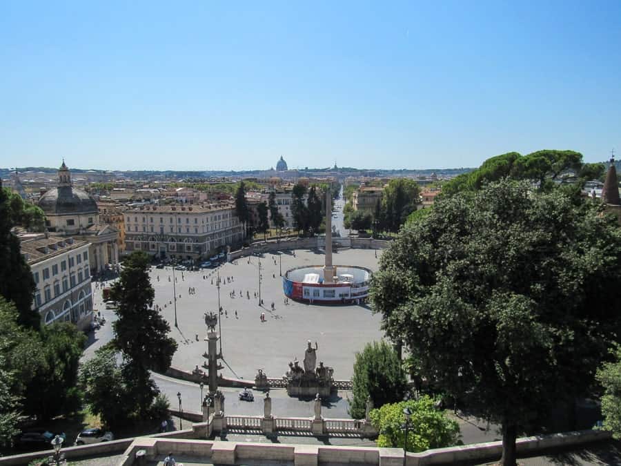 villa borghese view