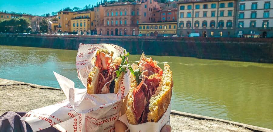Florence Italy allantico sandwiches