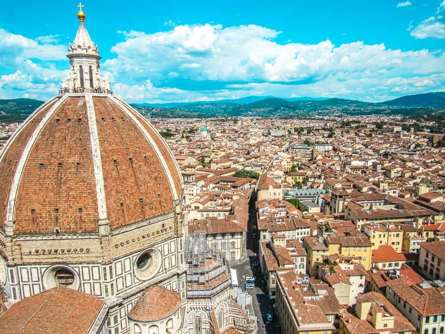 view from giotto florence