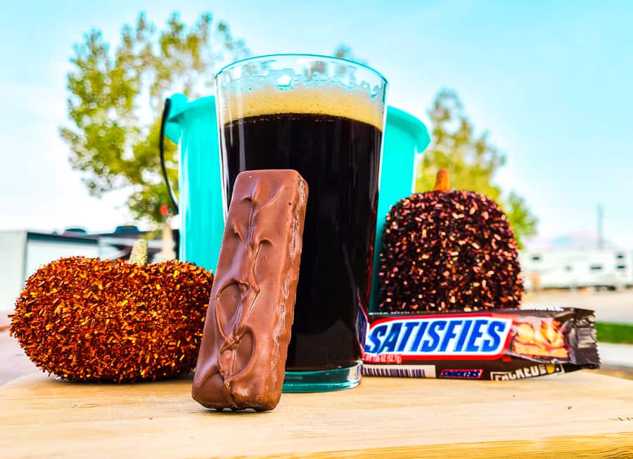 snickers and brown ale