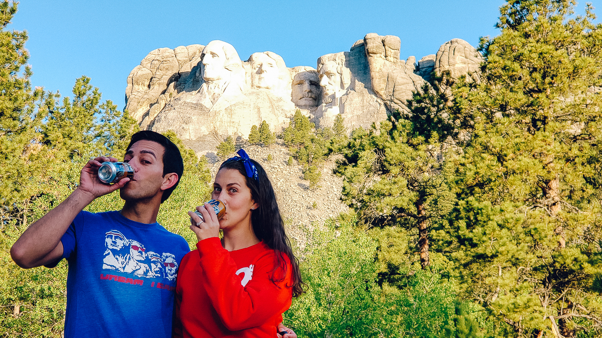 Mt Rushmore beer drinking - south dakota