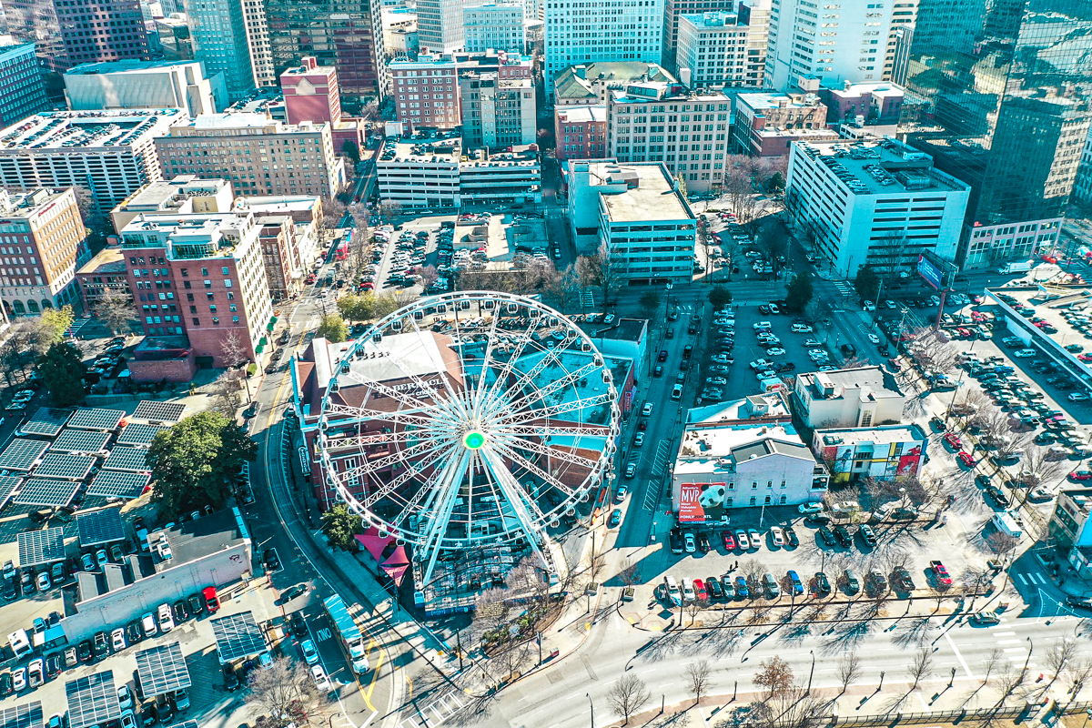 ferris wheel - weekend in atlanta georgia