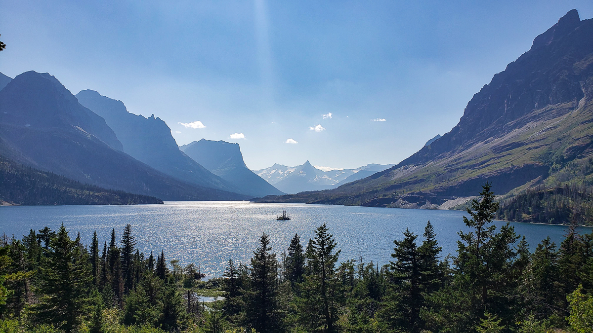 st. marys lake glacier np