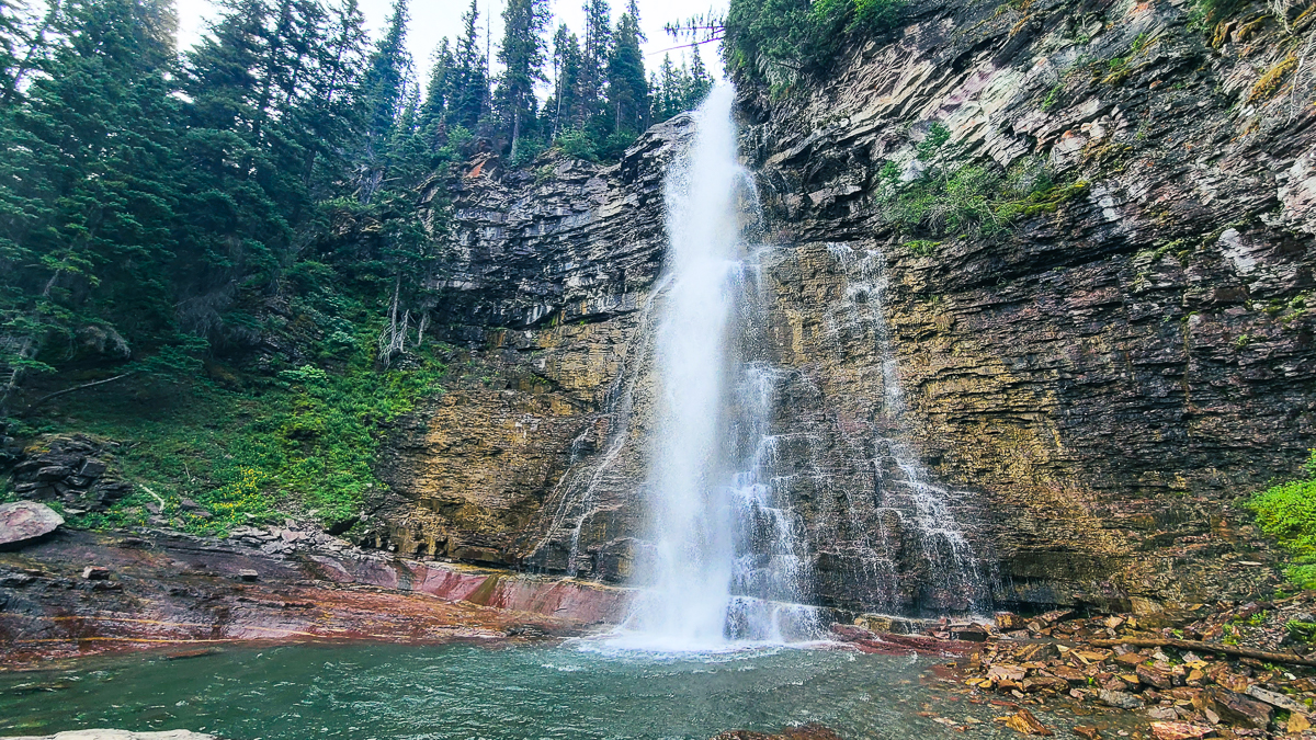 glacier national park hikes - Virginia falls