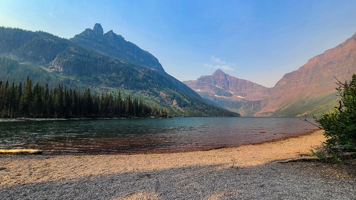 two medicine lake - hiking in glacier national park