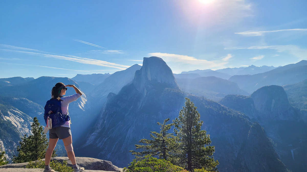 half dome, yosemite, hiking gear - women's daypack