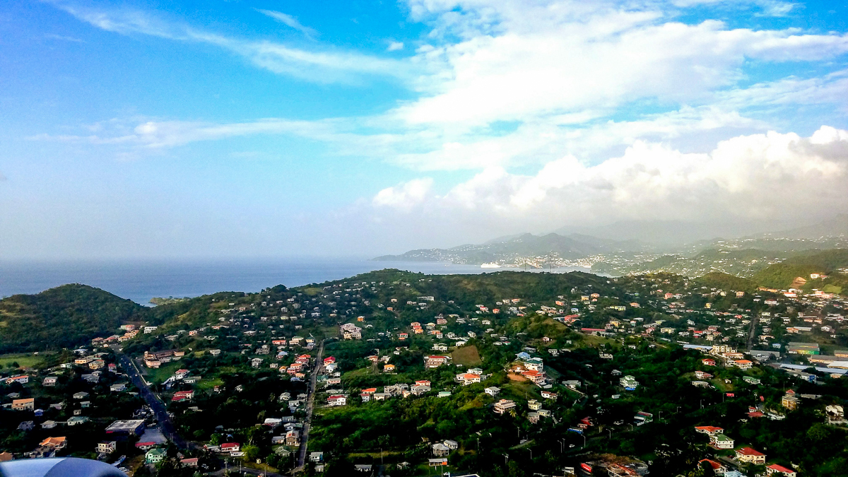 Grenada from airplane