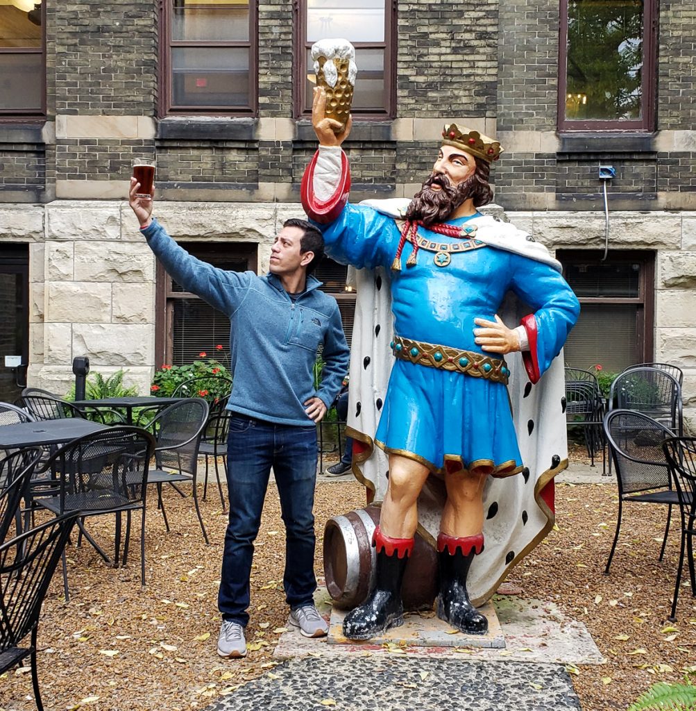 Milwaukee breweries - king and Chris