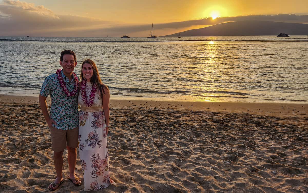 Sam and Chris - Luau in Maui, Hawaii