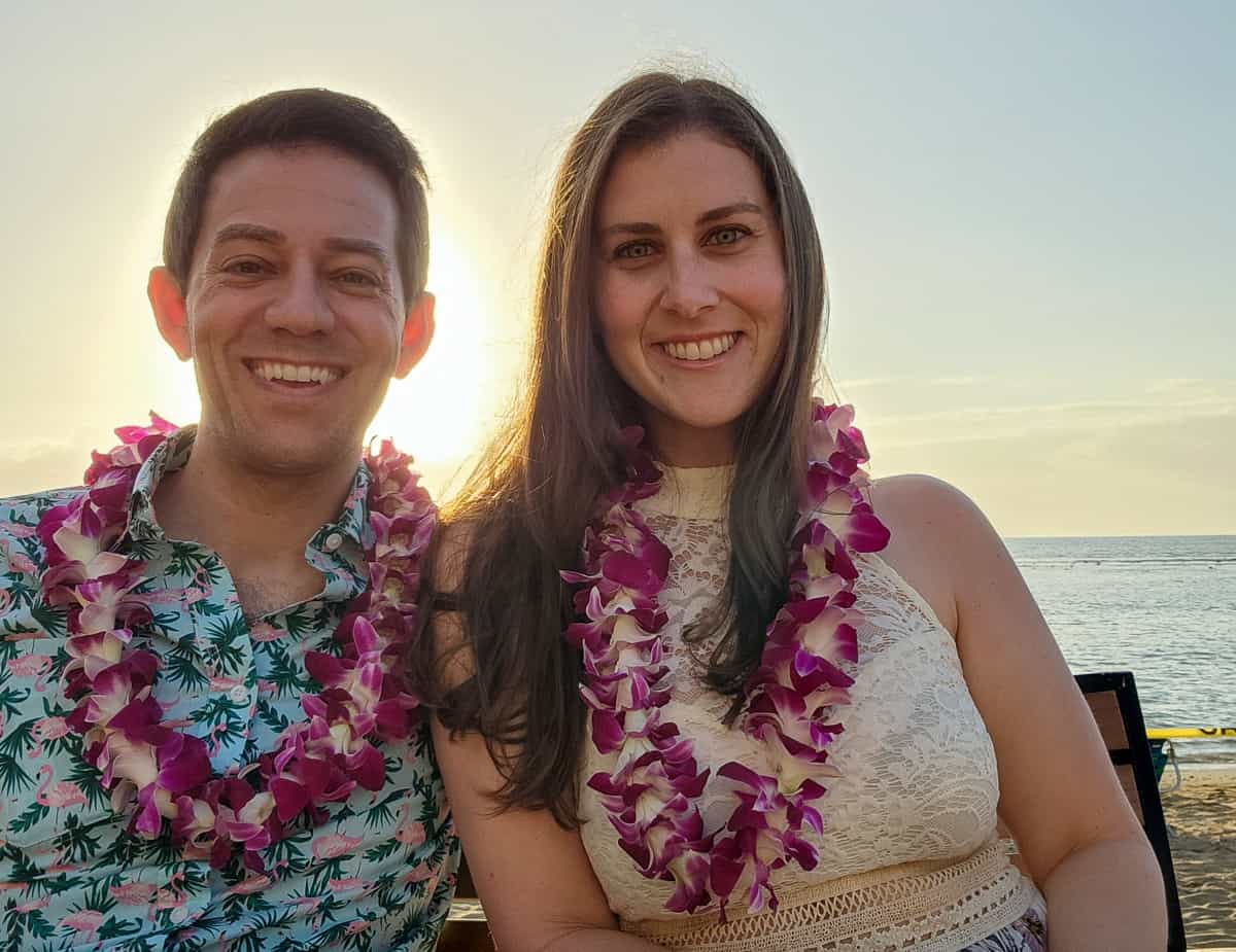 Sam and Chris in Maui, Hawaii