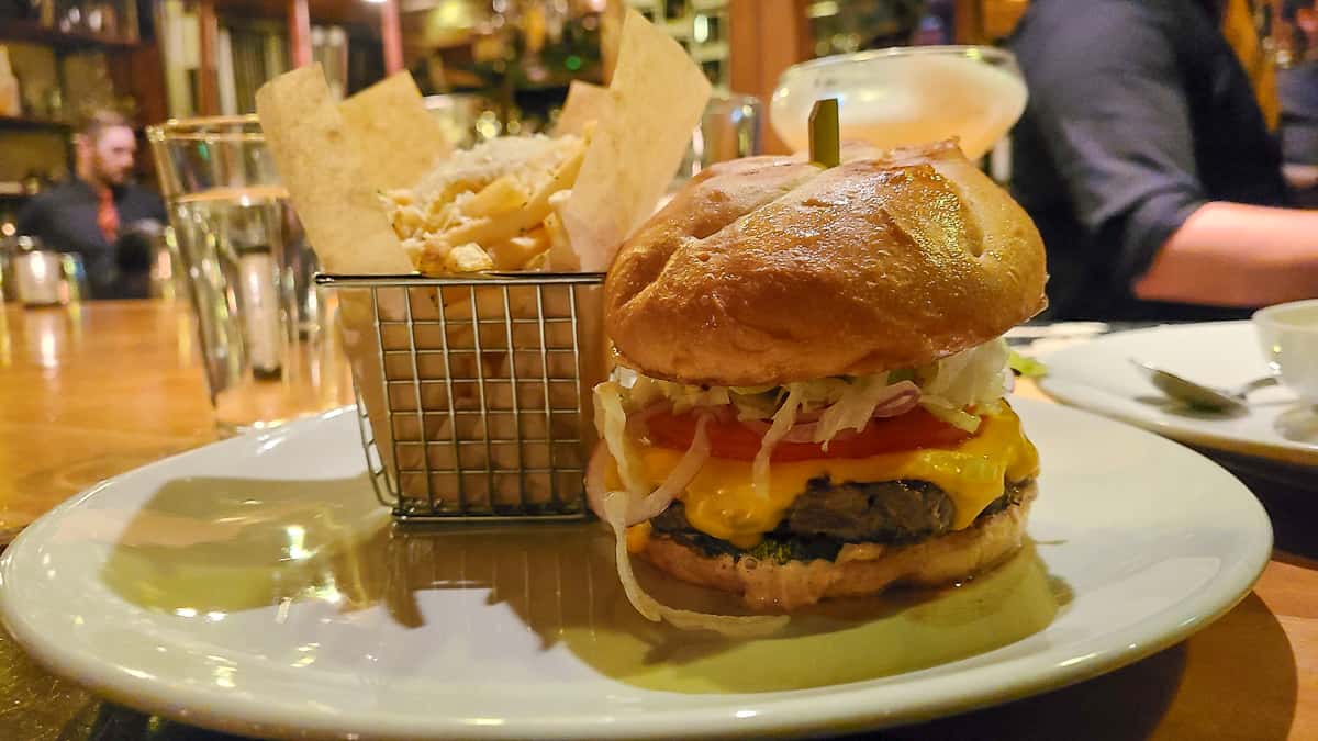 Burger at the Archives - Cocktail bar in CO Springs