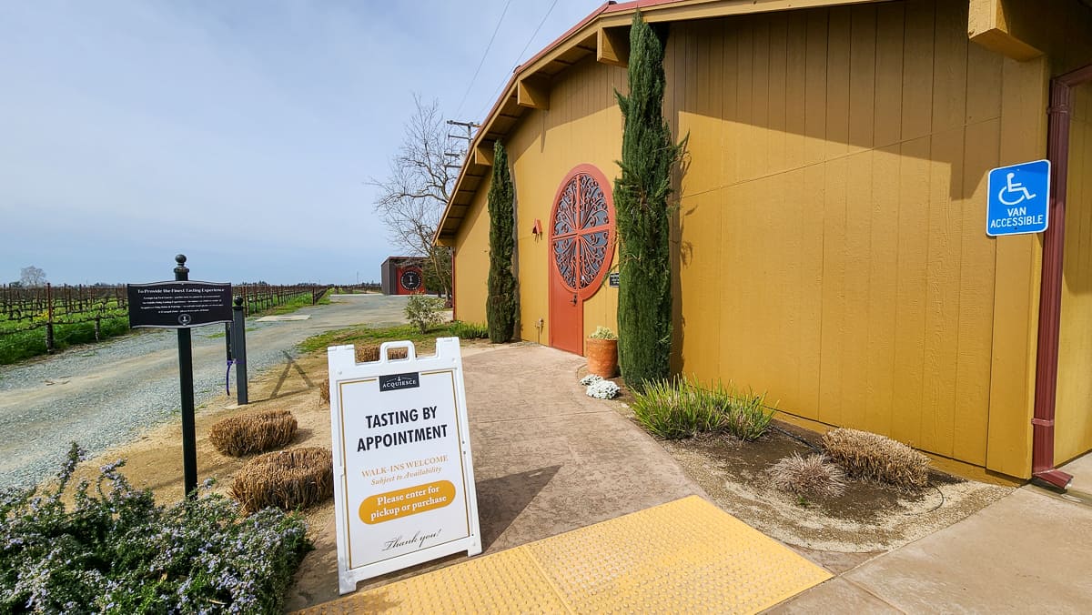 Acquiesce Winery and Vineyards in Lodi, California