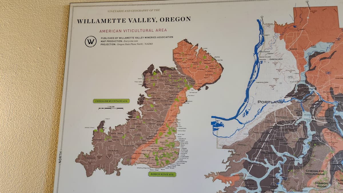 best willamette valley wineries oregon MAP