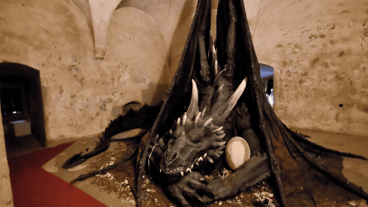 dragon cell in Rocca Sforzesca