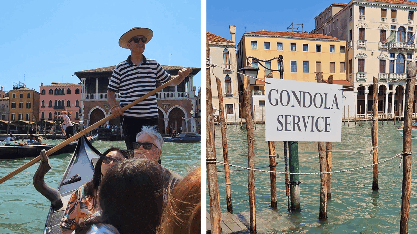 Traghetto and gondola