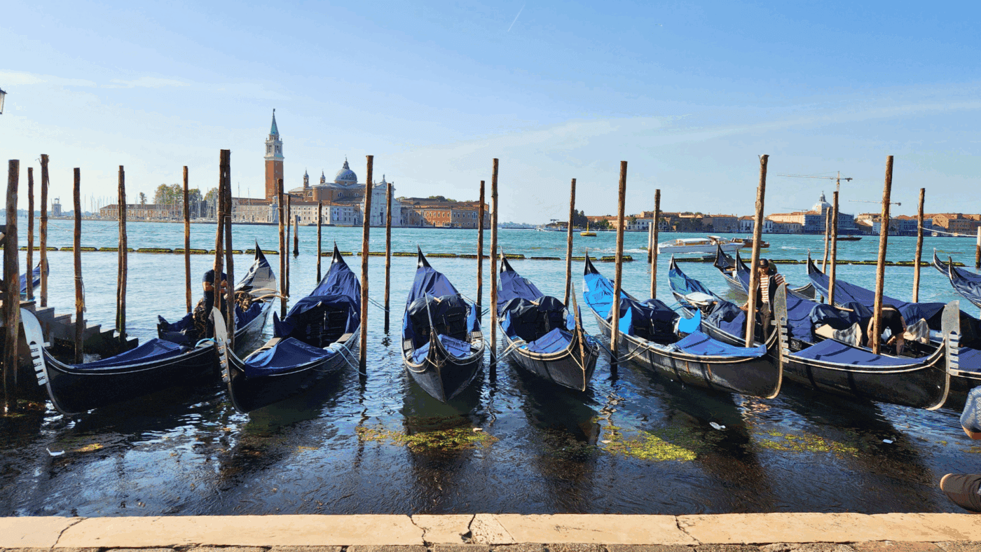 gondolas in venice