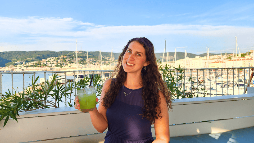 sam at the pier rooftop in Trieste