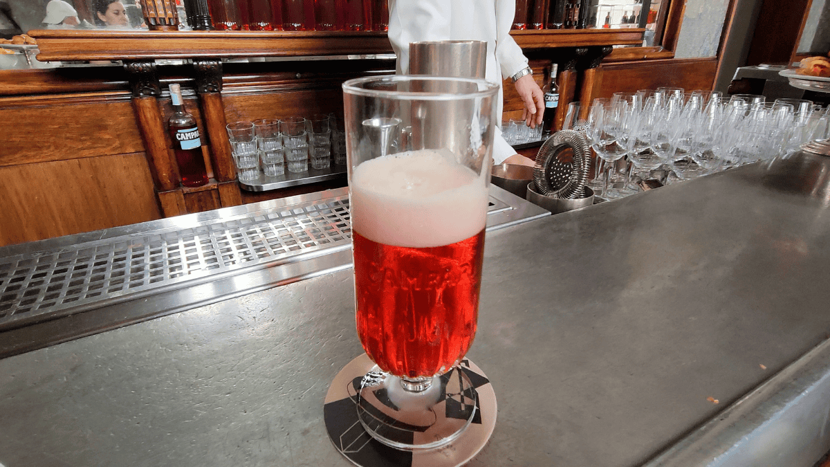 Camparino in Galleria in Milan, Italy drink