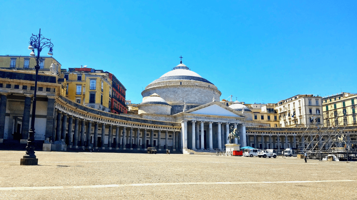 Piazza del Plebiscito, Naples Italy