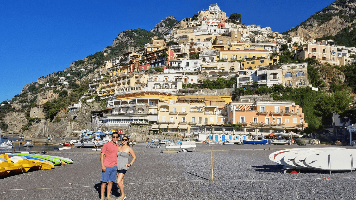 sam and chris, positano, italy