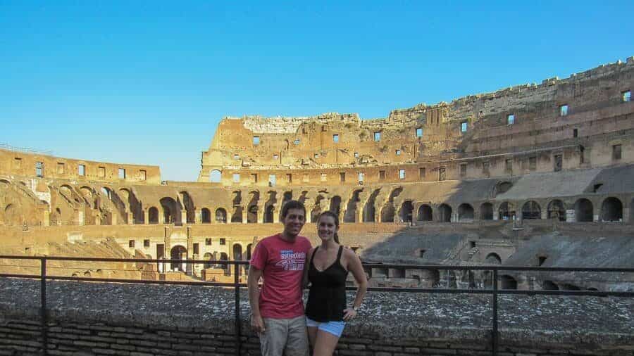 colosseum rome italy, sam and Chris