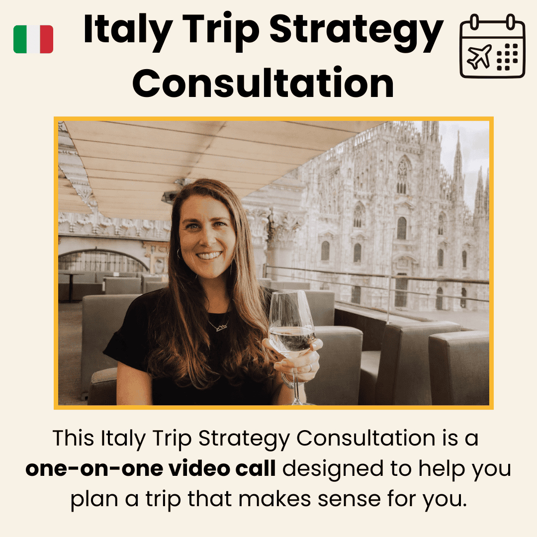 Italy Trip Strategy pin