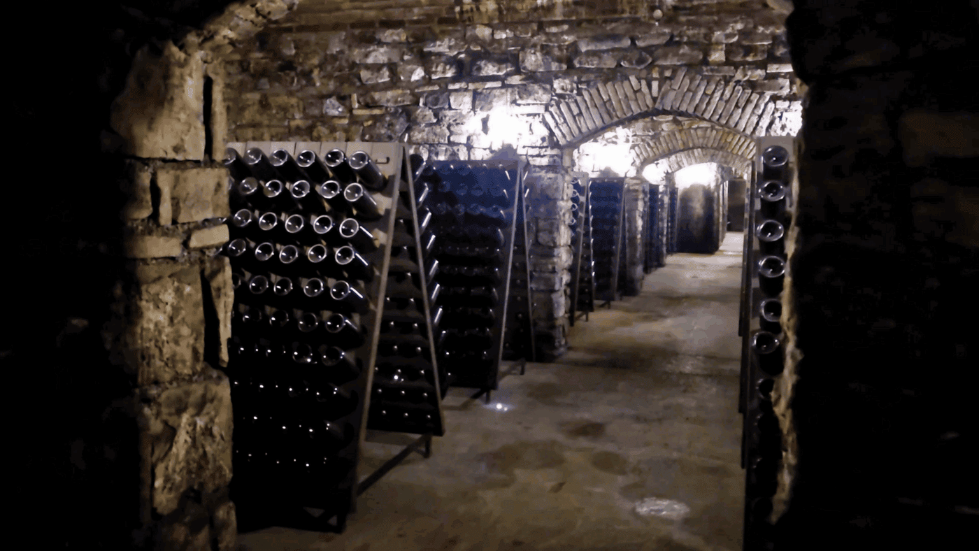 Berlucchi wine cellars in the franciacorta wine region